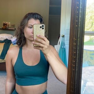 Outdoor Voices Doing Things Bra Evergreen